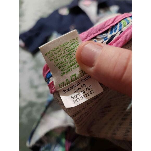 Lilly Pulitzer Apple  engineered tee dress in Bright navy down with Ginky sz 0 - Picture 3 of 6